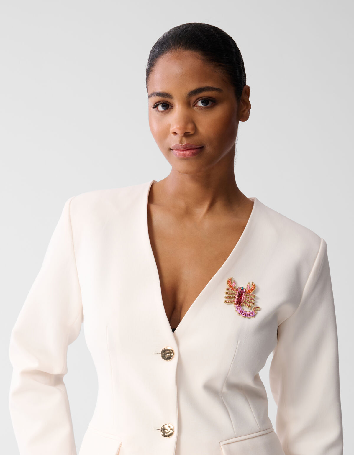 Skorpion Brosche Rosa von Fred SHOEBY ACCESSOIRES