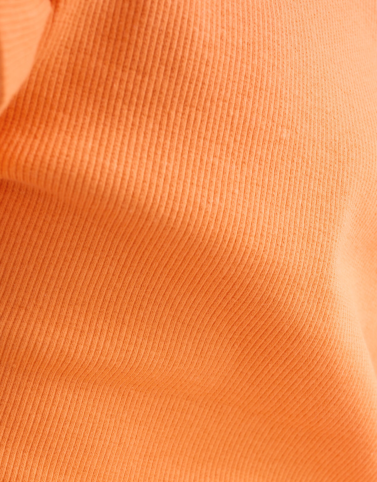 Ruffle Rib Top Oranje SHOEBY GIRLS