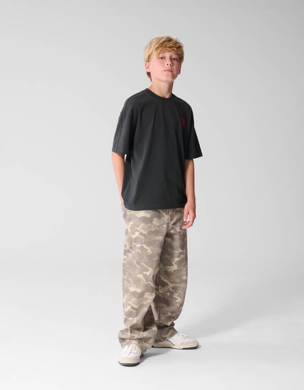 Camo Baggy Fit Jeans in Hellbraun SHOEBY BOYS
