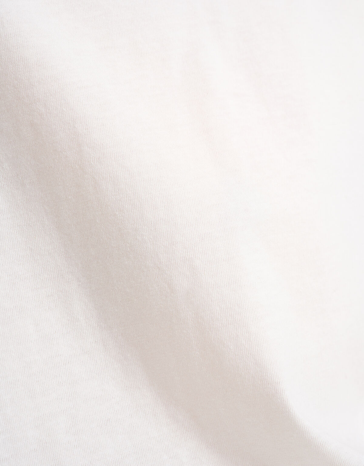 Basis Turn Up Sleeve T-shirt Gebroken Wit SHOEBY WOMEN