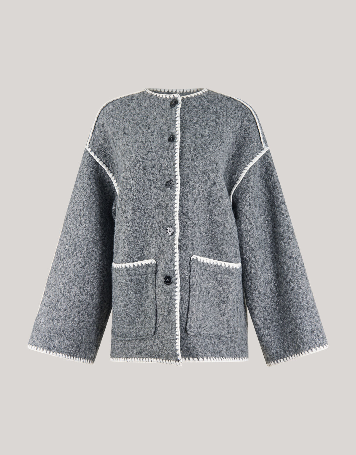 Schal Mantel Grau SHOEBY WOMEN