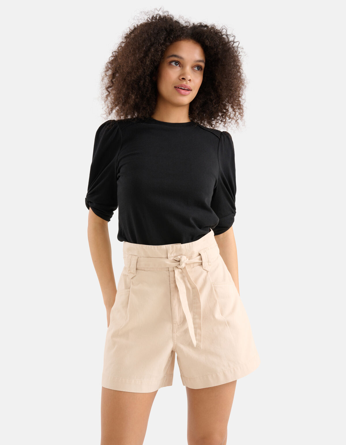 Knot-T-Shirt Schwarz SHOEBY WOMEN