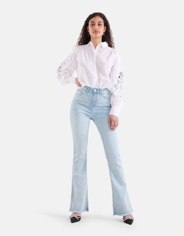 Ausgestellte Denim-Jeans L33 gebleicht SHOEBY WOMEN