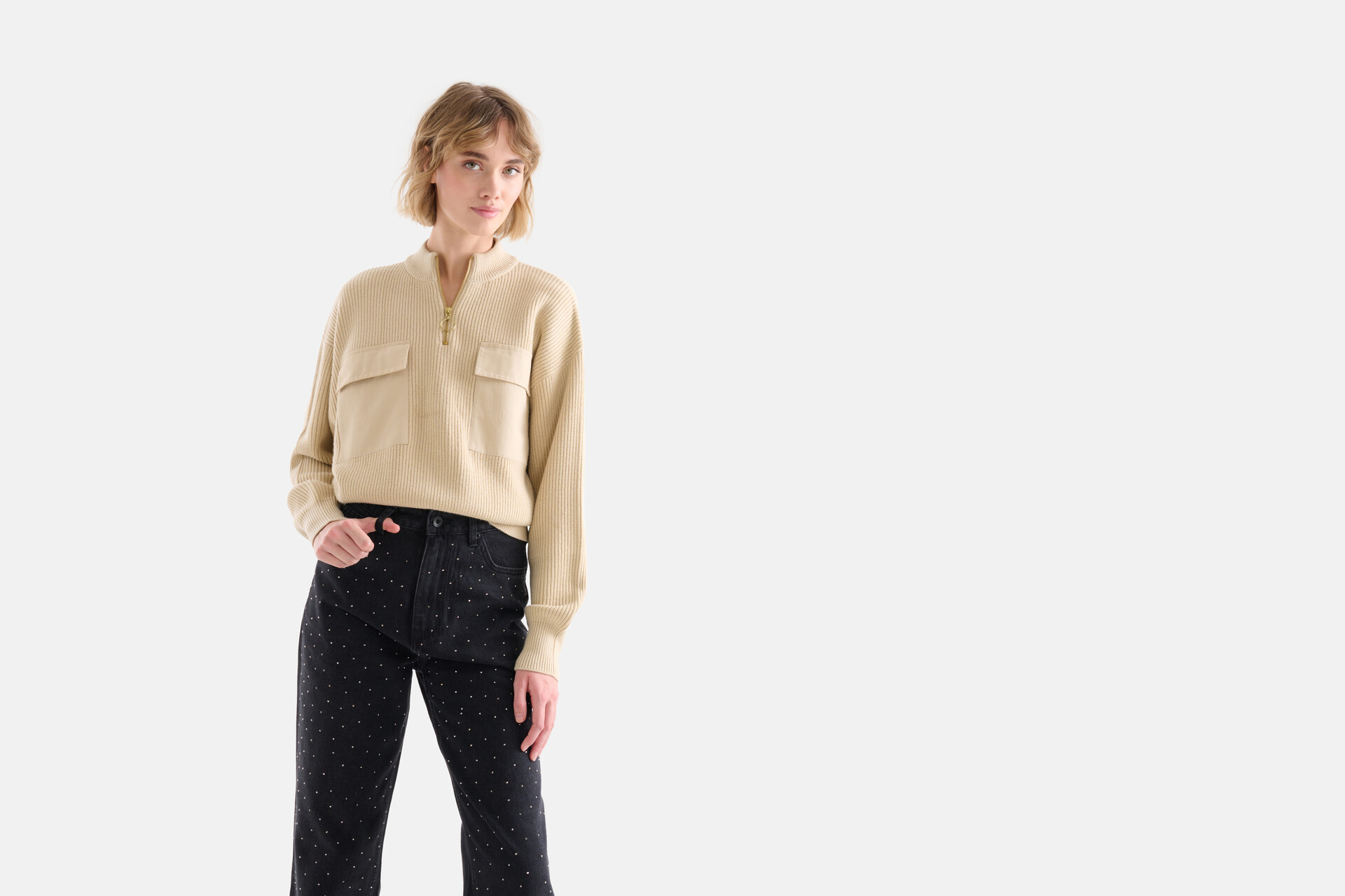 Cargo-Strickpullover SHOEBY WOMEN