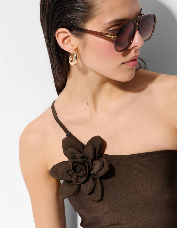 Blumen Badeanzug Braun SHOEBY ACCESSOIRES