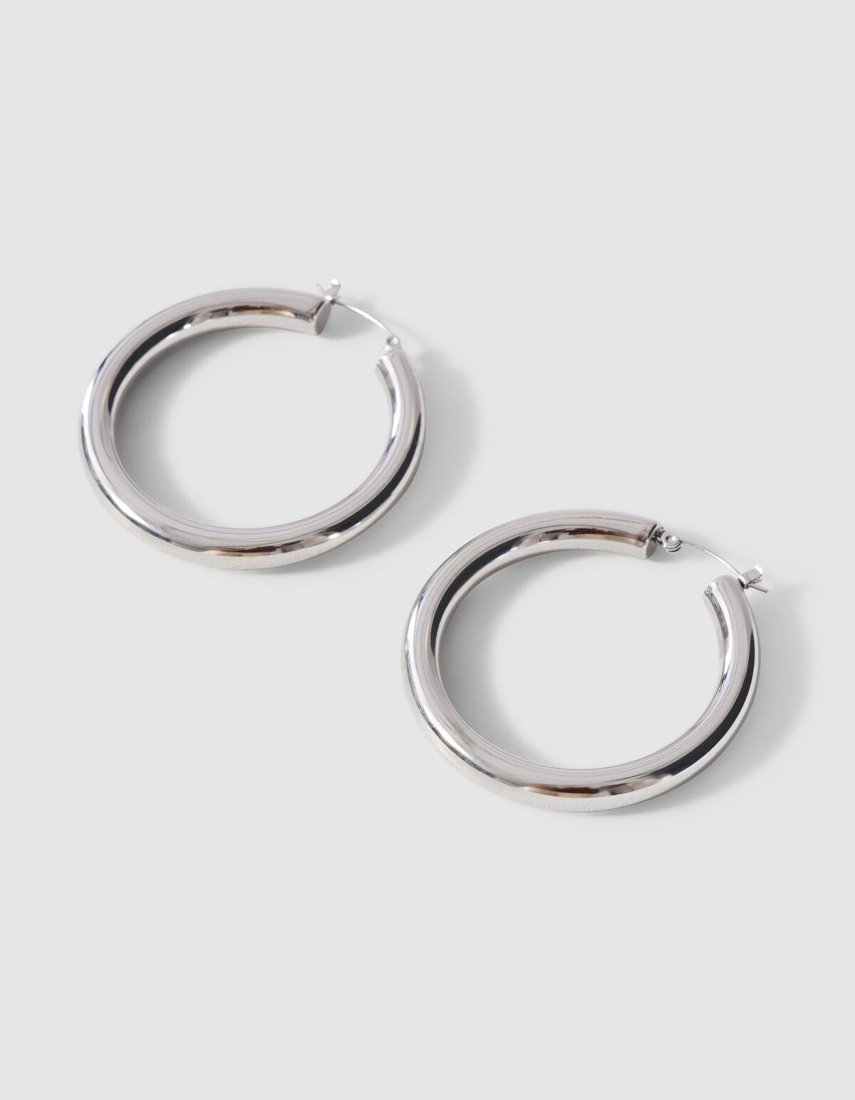 Basic Creolen Ohrringe Silber SHOEBY ACCESSOIRES