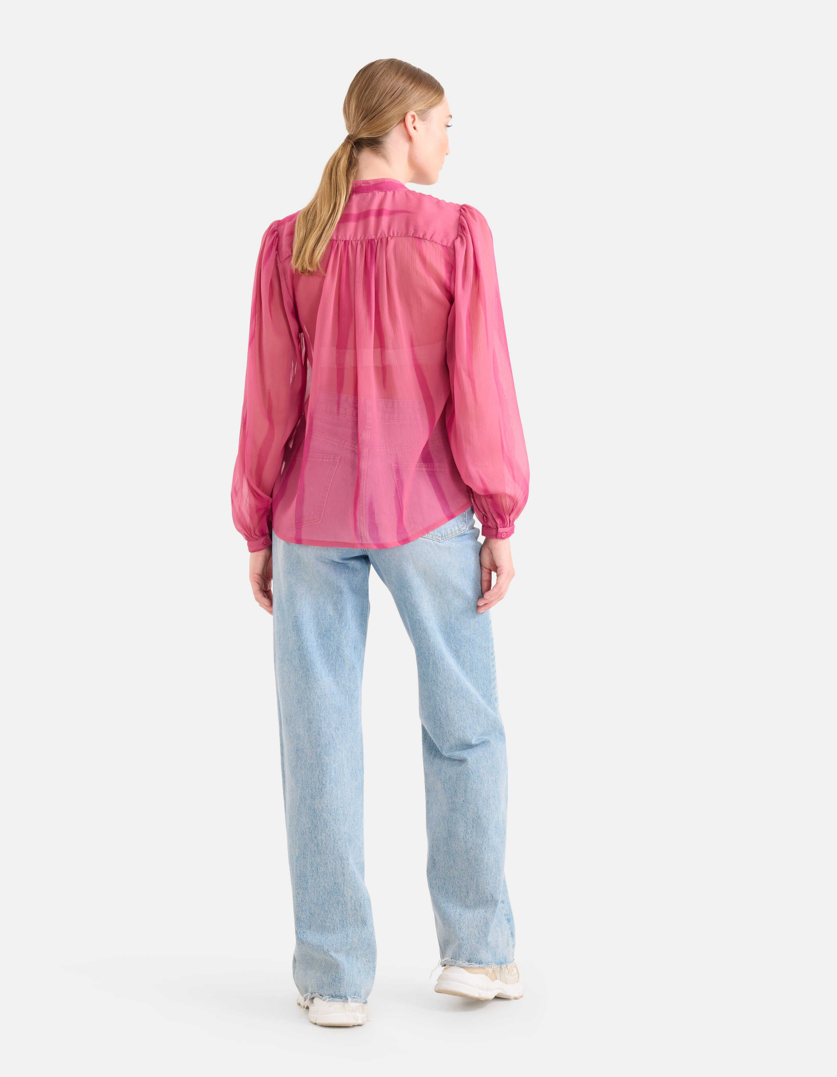 Bluse mit zweifarbigem Druck Rosa SHOEBY WOMEN