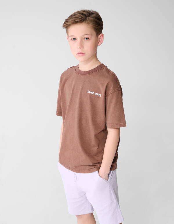 Same Wave Artwork T-Shirt Braun SHOEBY BOYS