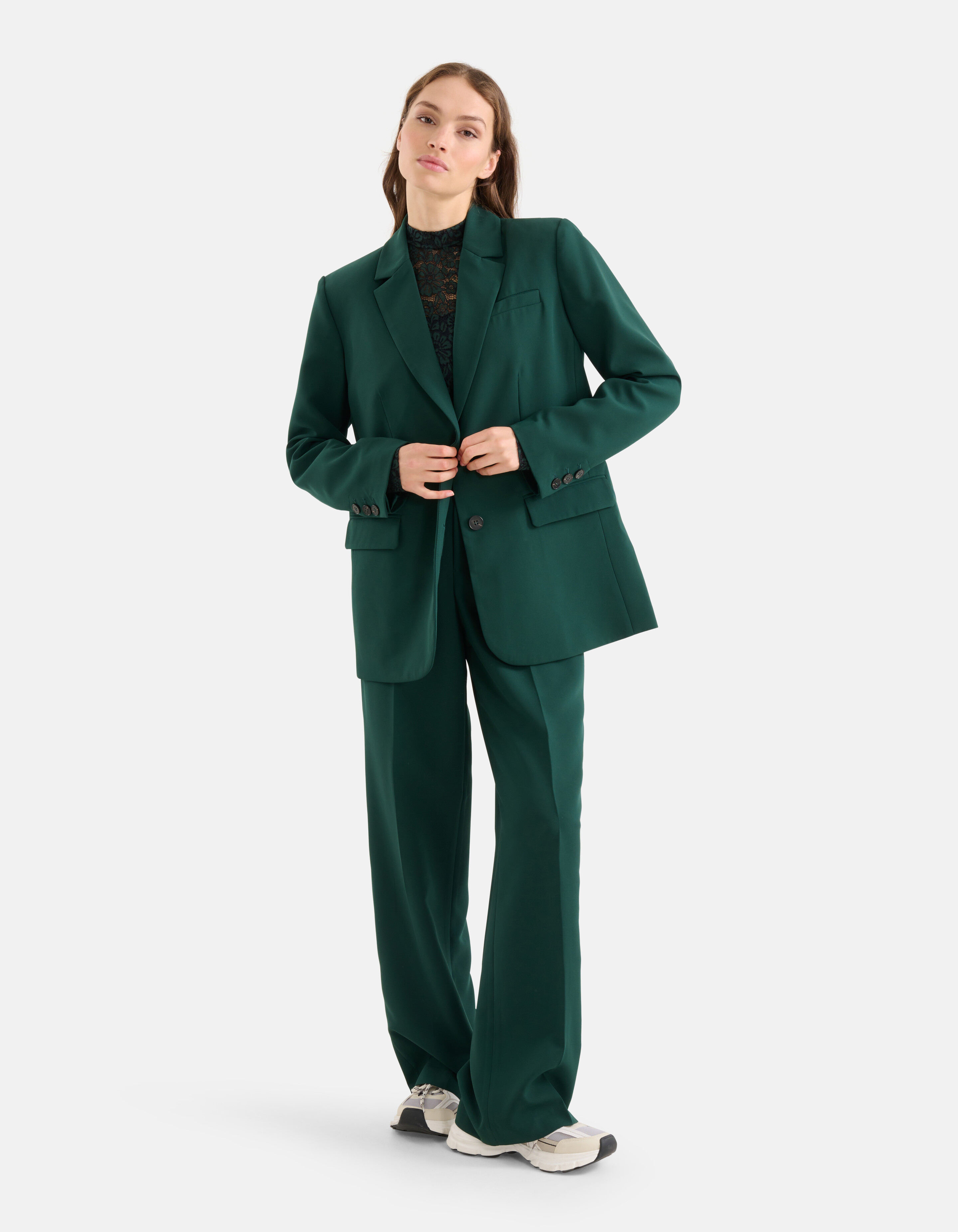 Basic Blazer Dunkelgrün SHOEBY WOMEN