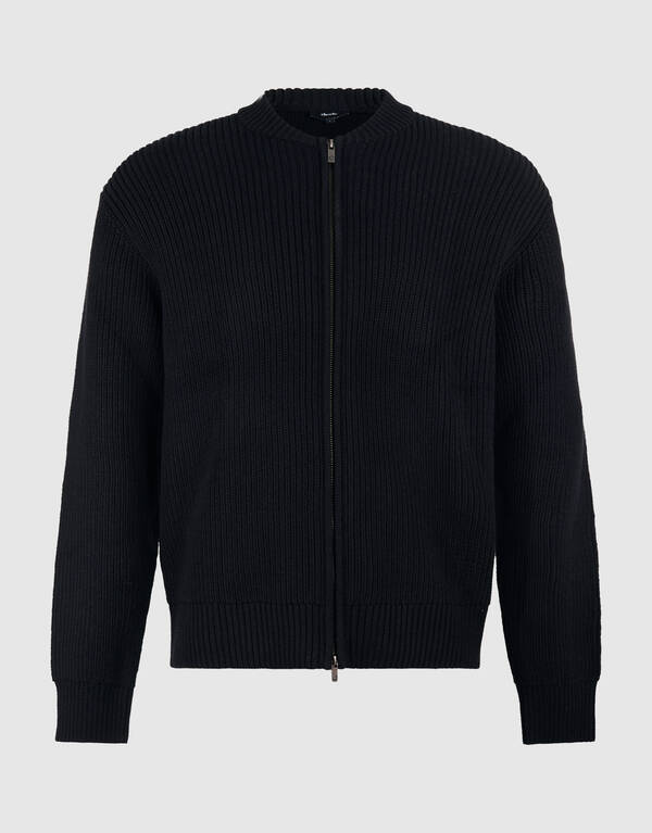 Strick-Bomberjacke Schwarz SHOEBY MEN