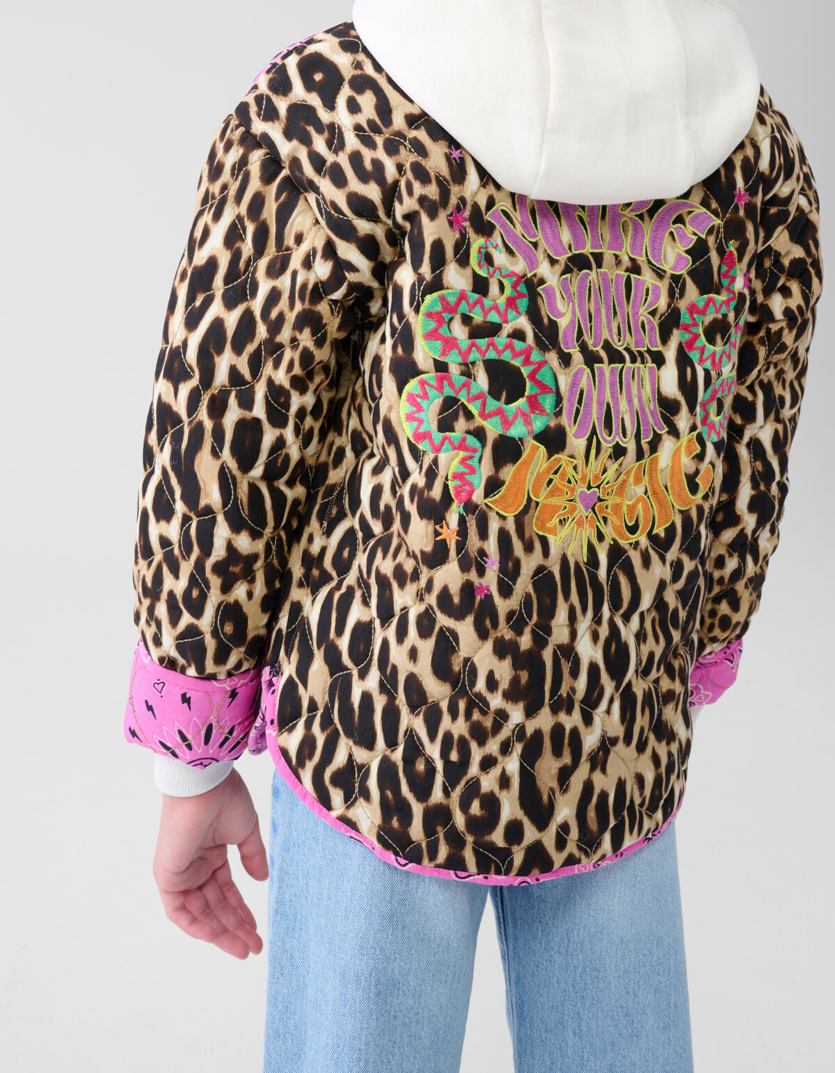 Leopard Kimono Jacke Braun SHOEBY GIRLS