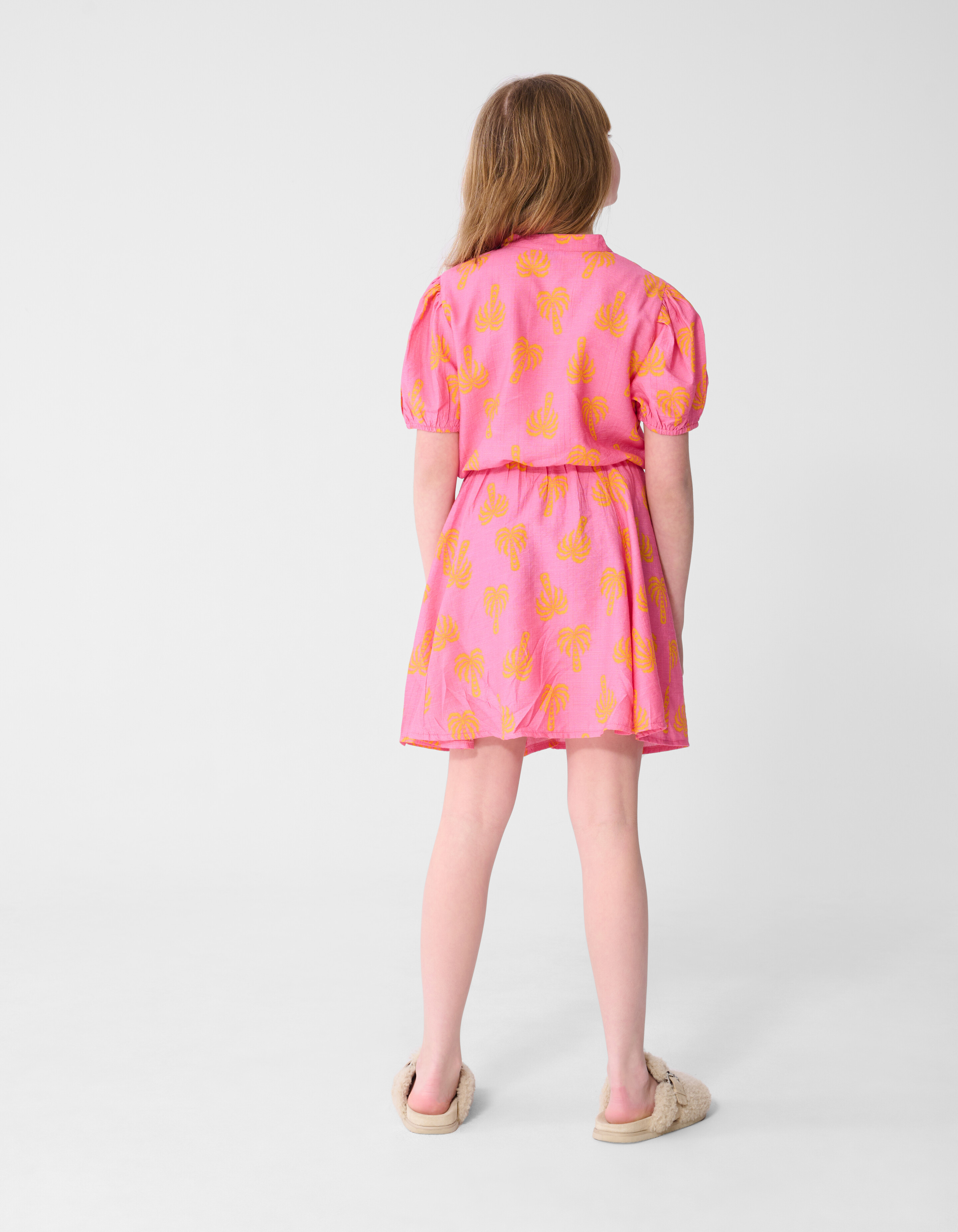 Minikleid mit Palmenmuster, Rosa SHOEBY GIRLS