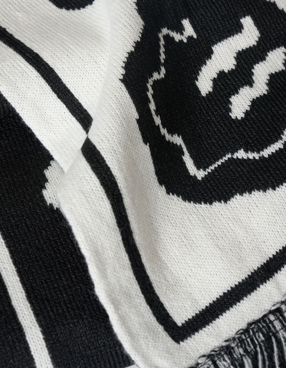 Bedrucktes Halstuch Schwarz/Wei&szlig; SHOEBY ACCESSOIRES