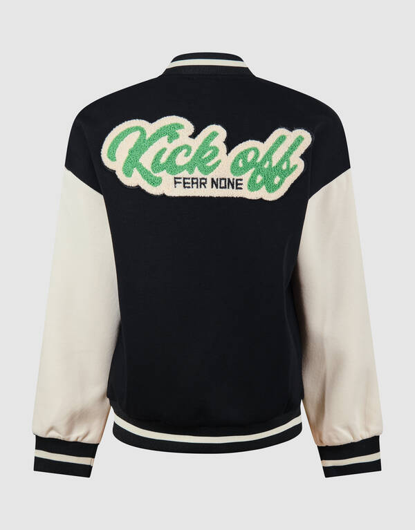 Kick Off Artwork Bomber Schwarz/Weiß SHOEBY BOYS
