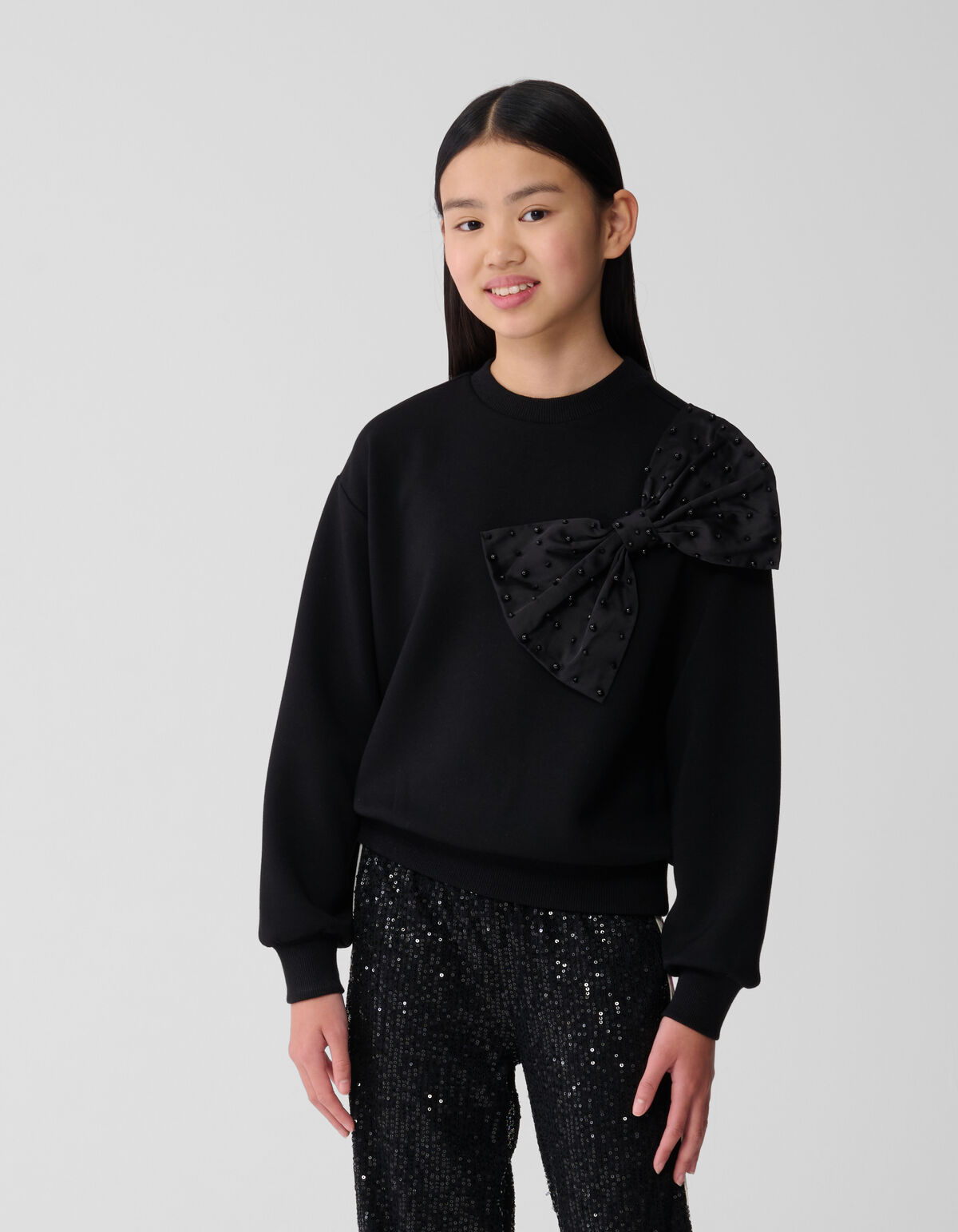 Big Strik Pullover Schwarz SHOEBY GIRLS