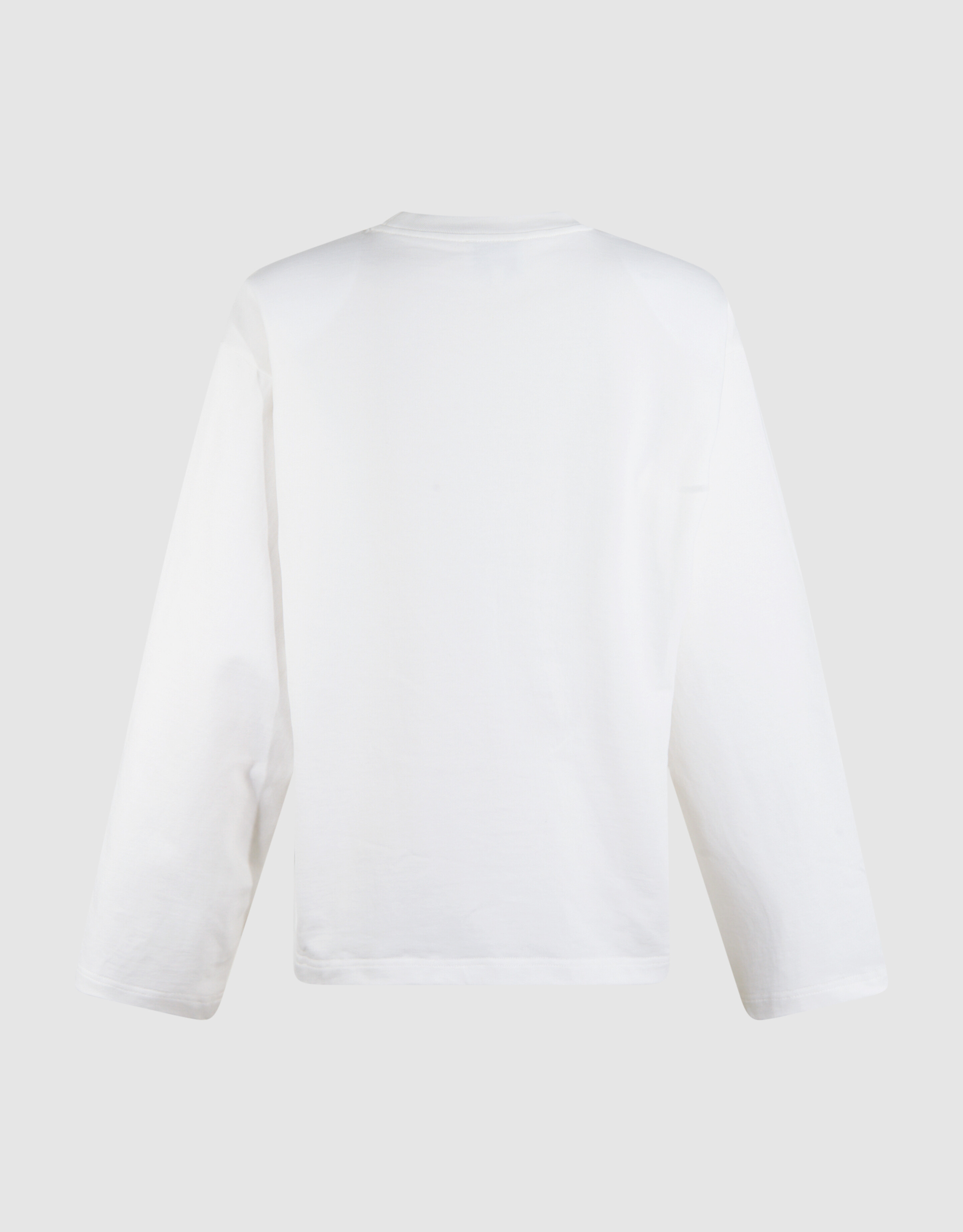 Oversized Basic Longsleeve Top Wei&szlig; SHOEBY WOMEN