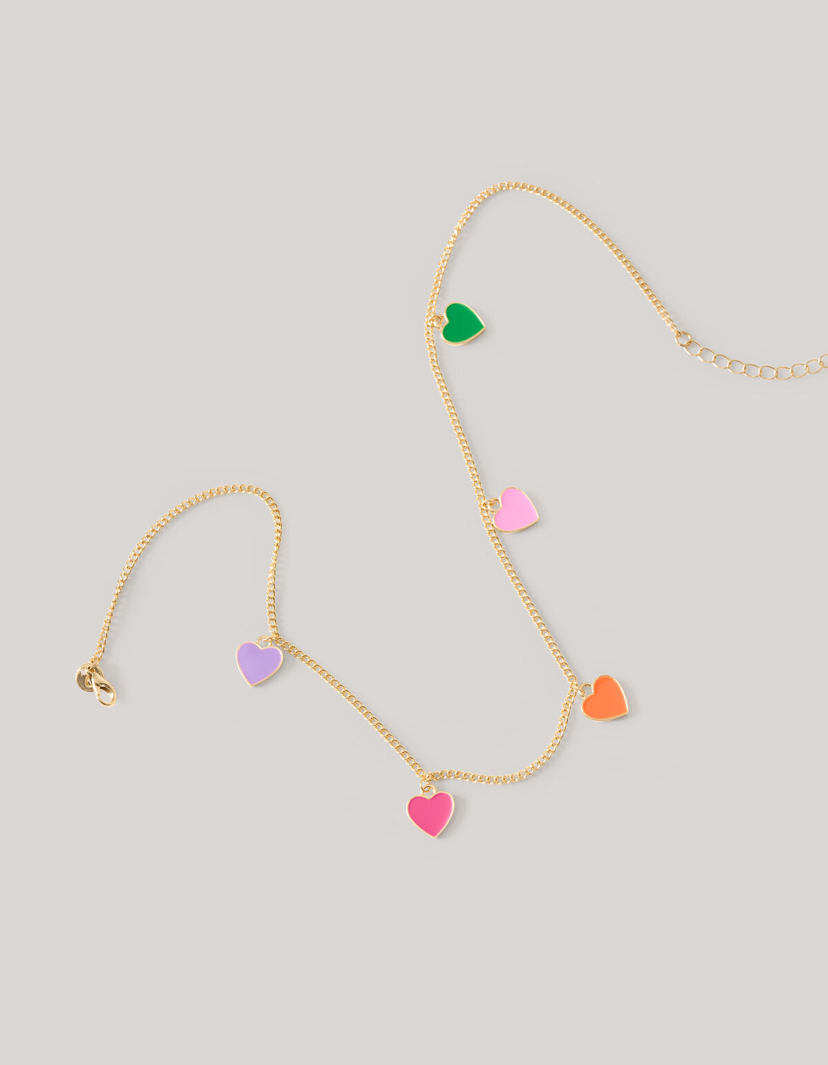 Gekleurd Hart Ketting Goud SHOEBY ACCESSOIRES