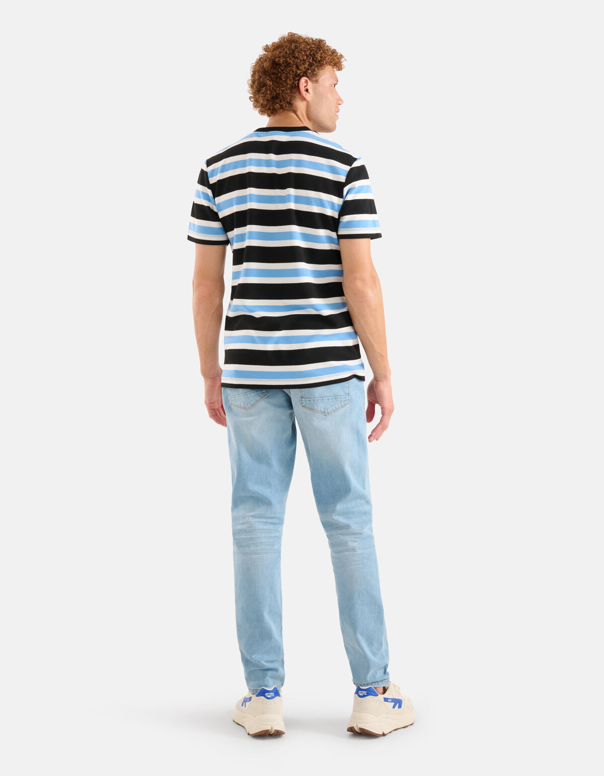 Gestreiftes T-shirt Blau SHOEBY MEN