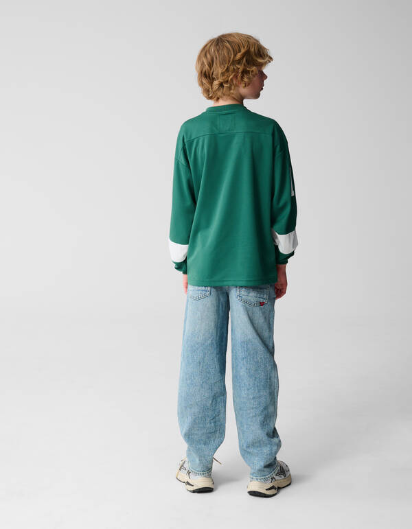 Baseball-Shirt Dunkelgrün Shoeby X Vingino SHOEBY BOYS