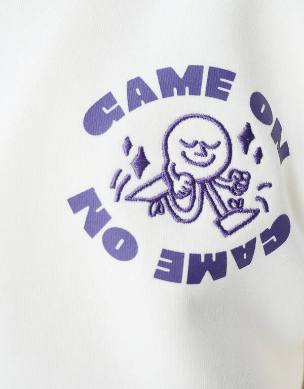 Game On Artwork Pullover Off White SHOEBY BOYS