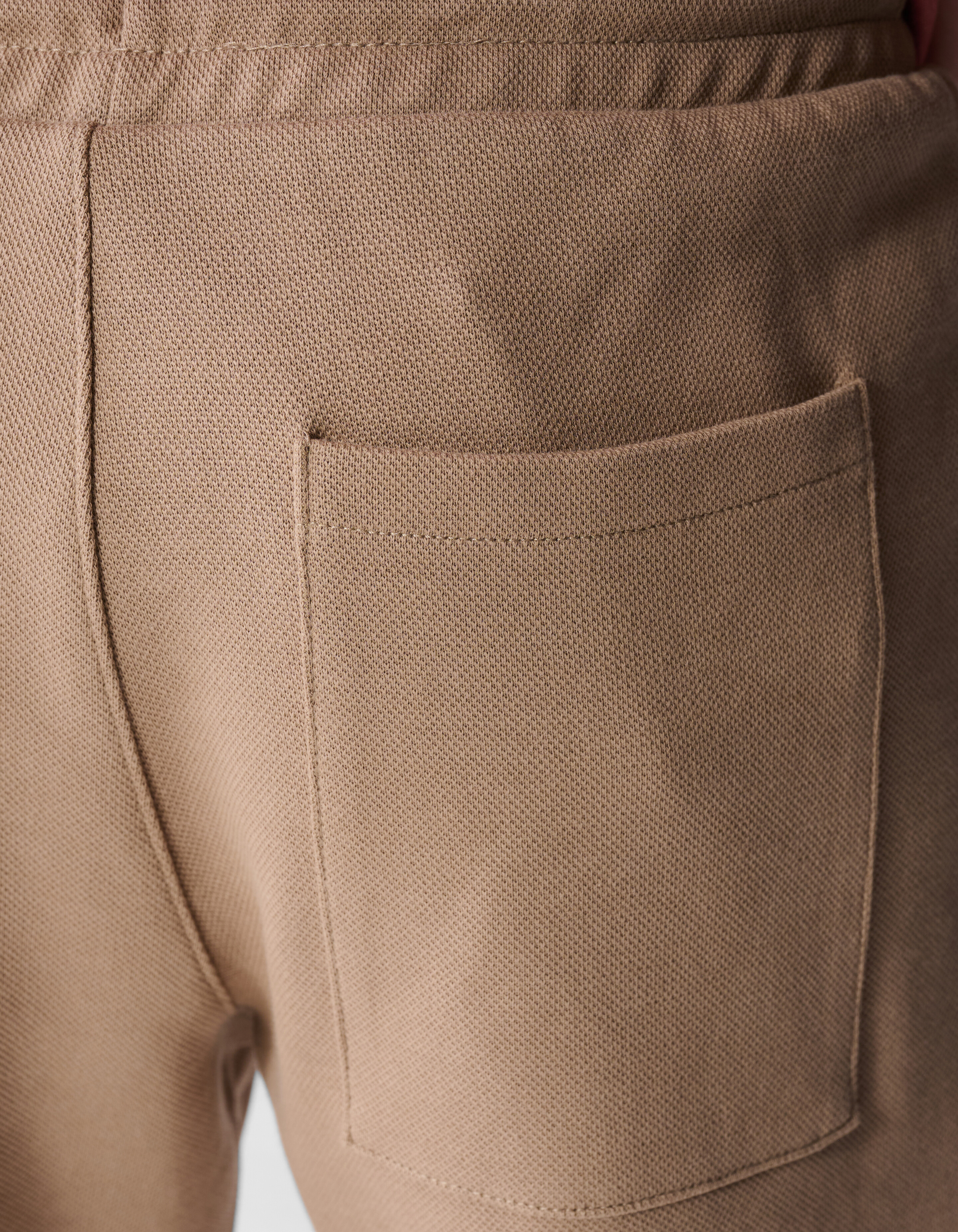 Piqu&eacute;-Shorts Taupe SHOEBY BOYS