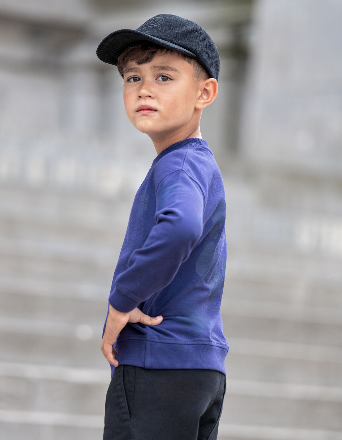 Fear None Kunst Sweatshirt Lila SHOEBY BOYS