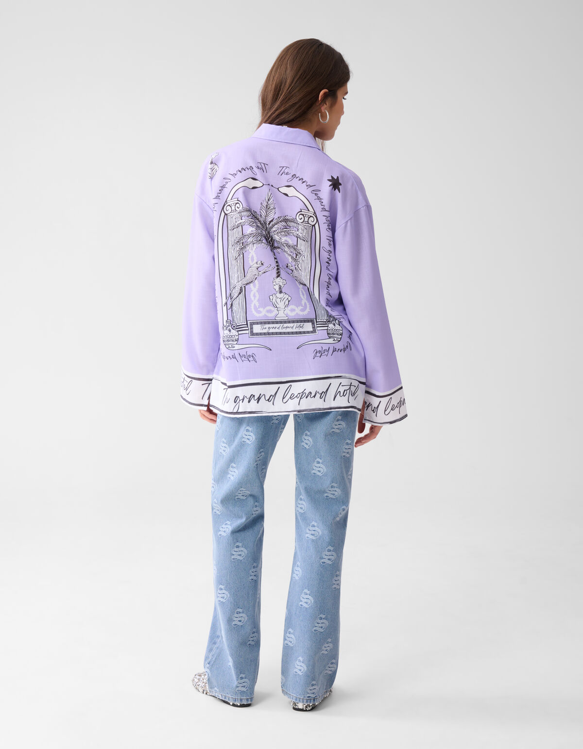 Bedruckte Bluse Lila SHOEBY WOMEN