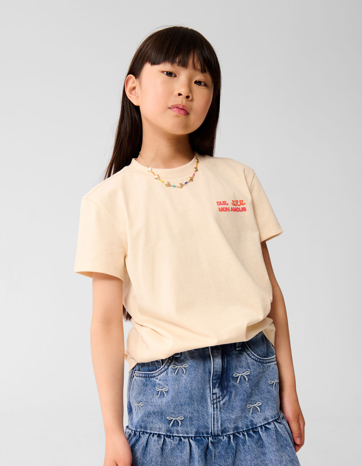 Mon Amour Artwork T-shirt Off White SHOEBY GIRLS