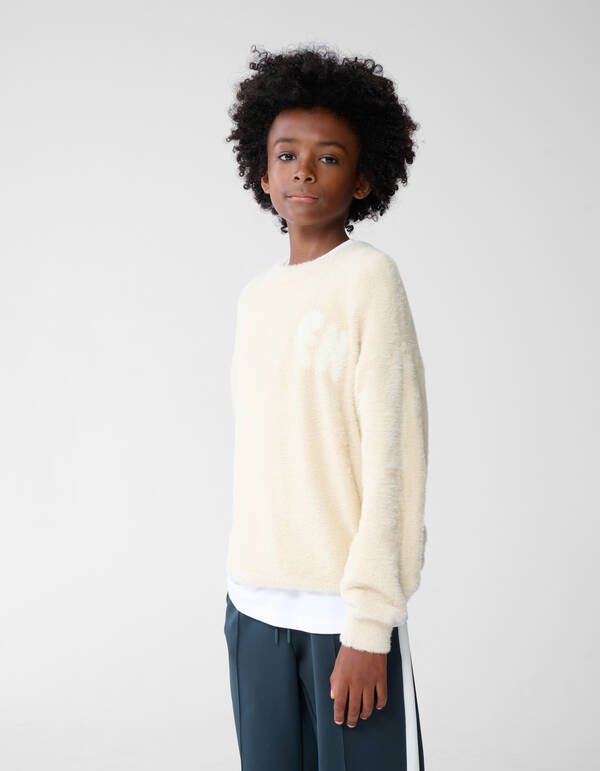Kunstwerk Strickpullover Sand SHOEBY BOYS