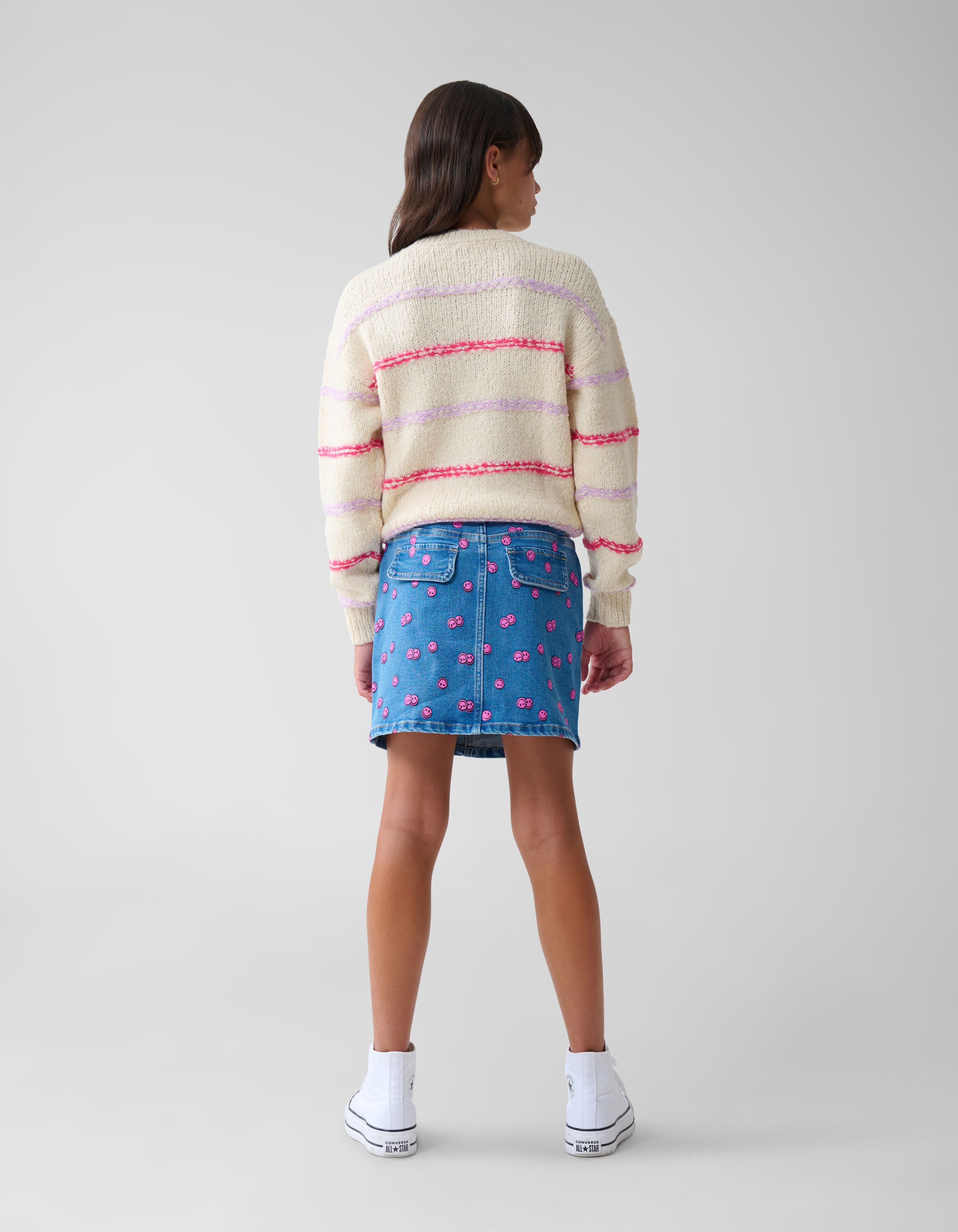 Bedruckter Jeansminirock Blau SHOEBY GIRLS