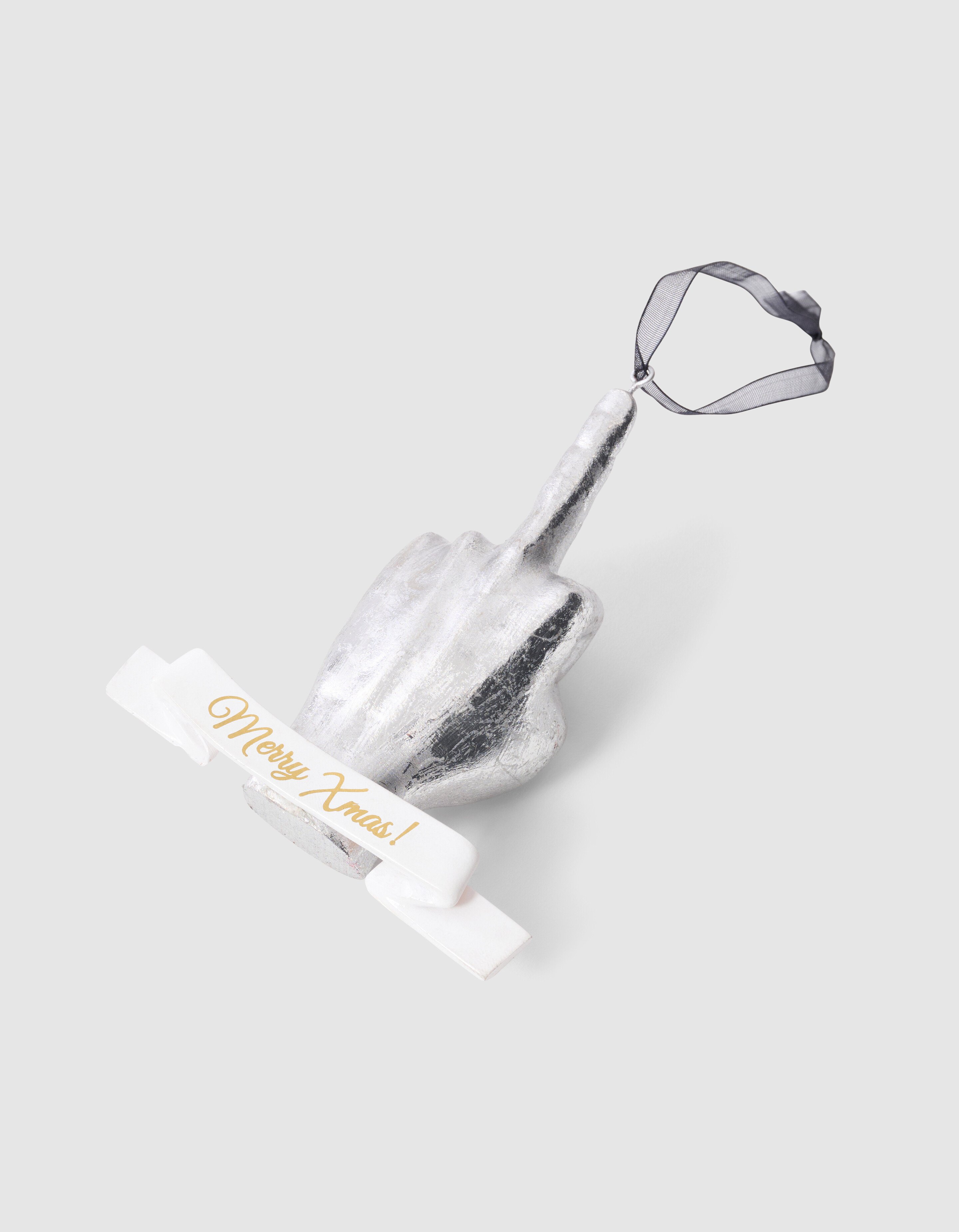 Finger-Weihnachtskugel Silber von Fred SHOEBY ACCESSOIRES