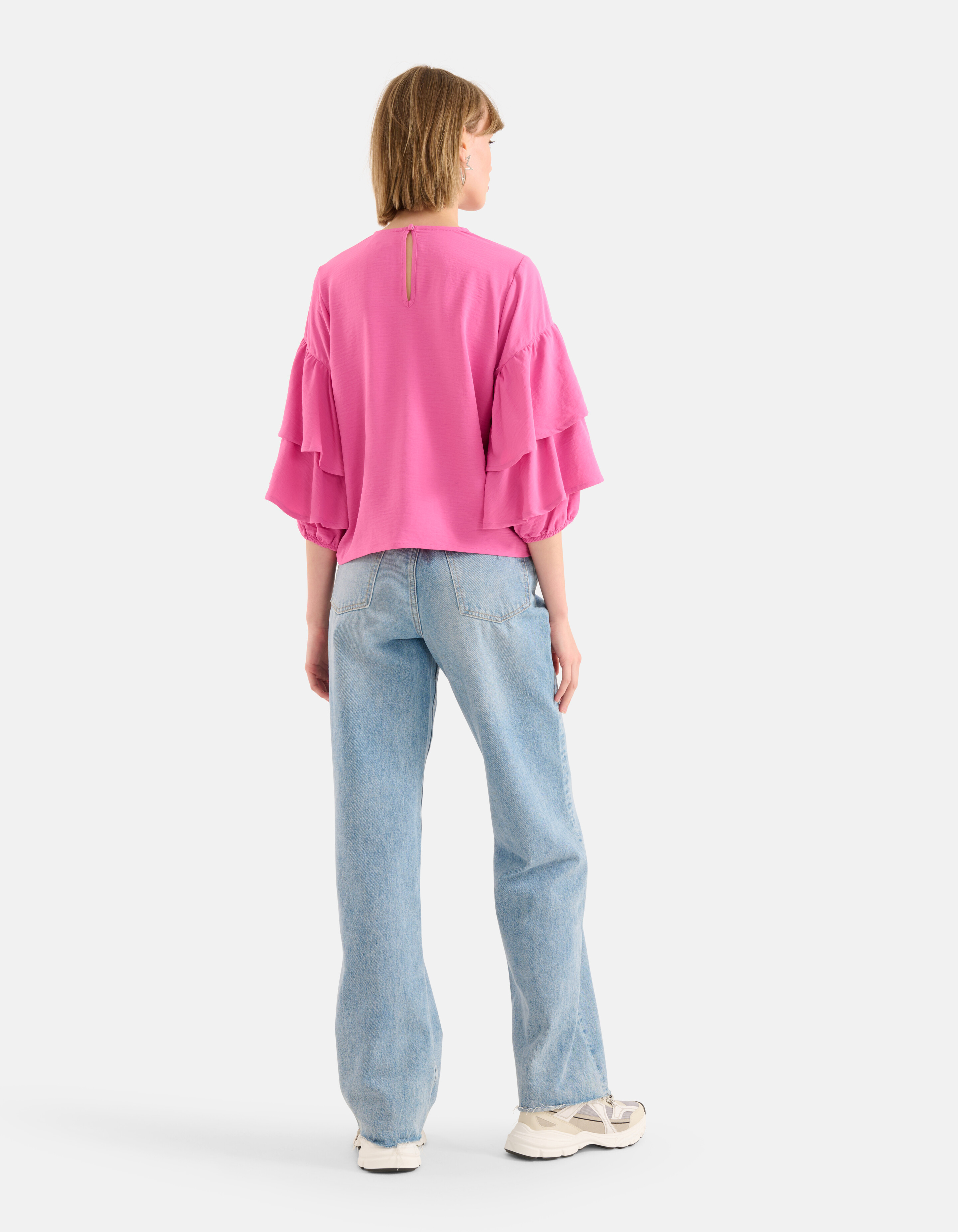 Rüschenbluse Rosa SHOEBY WOMEN