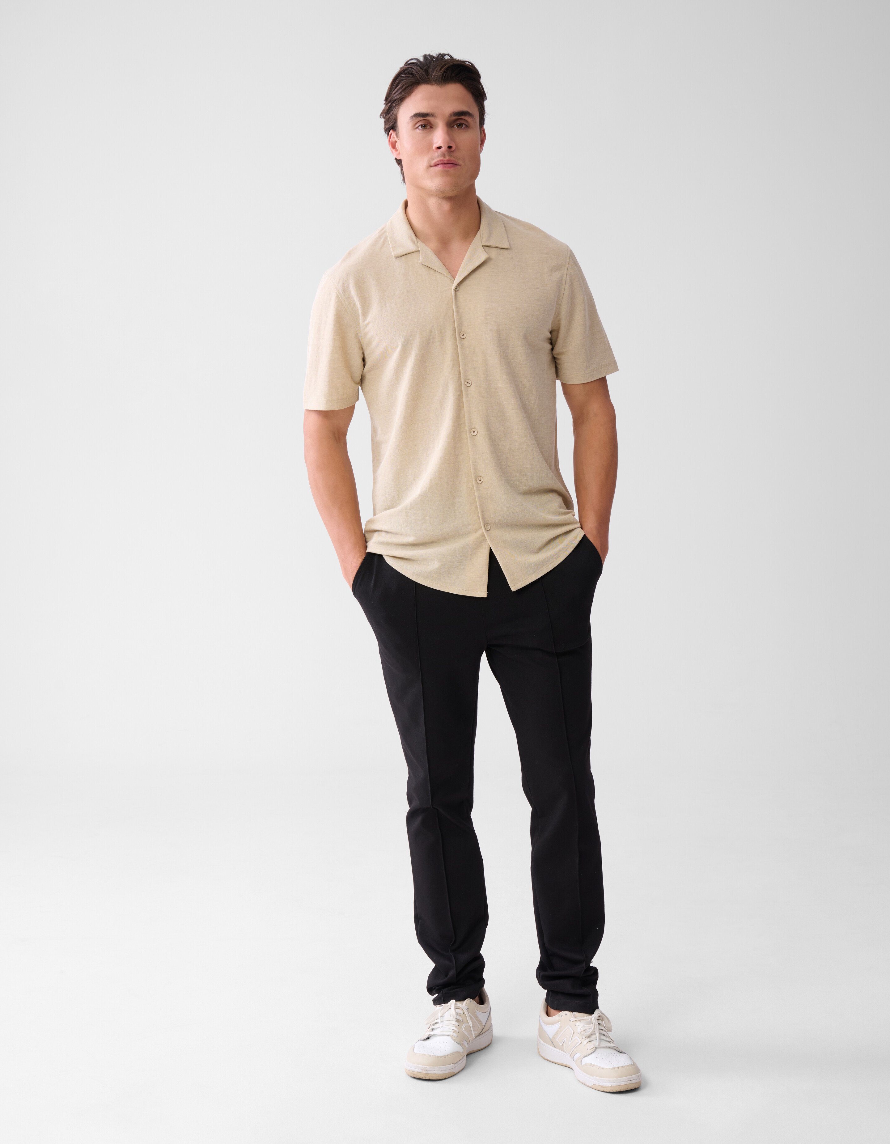 Piqué-Hemd Sand SHOEBY MEN