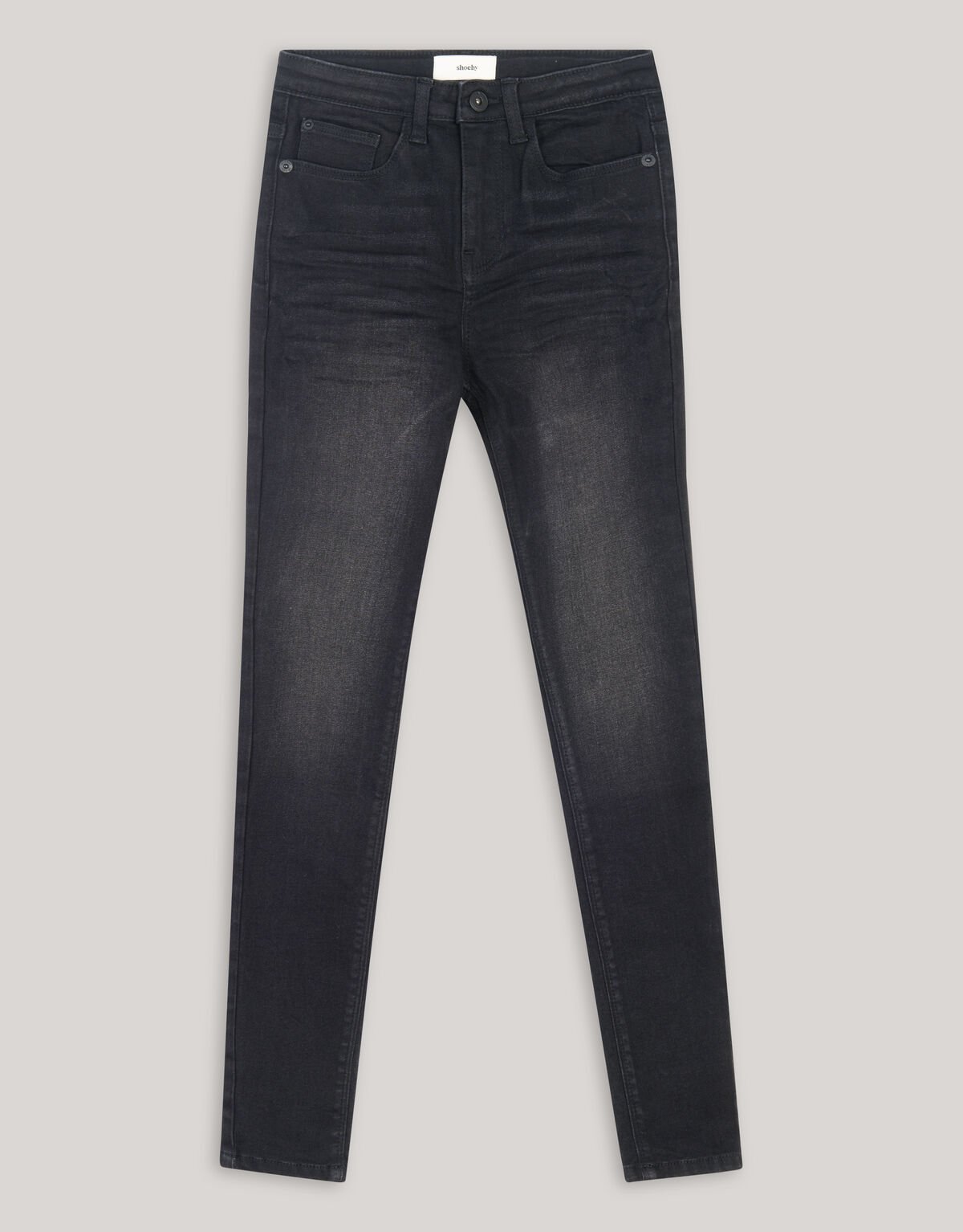 Skinny Fit Jeans Schwarz SHOEBY GIRLS