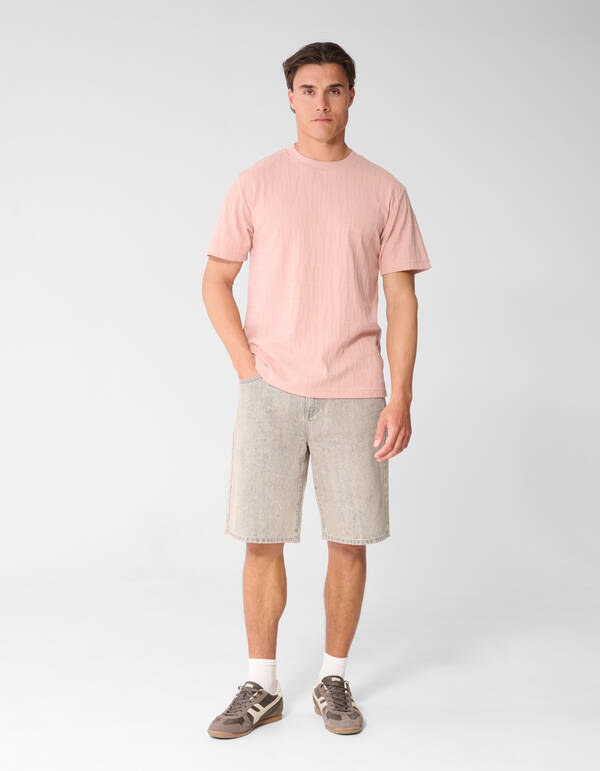 Eighty One Text T-Shirt Rosa SHOEBY MEN
