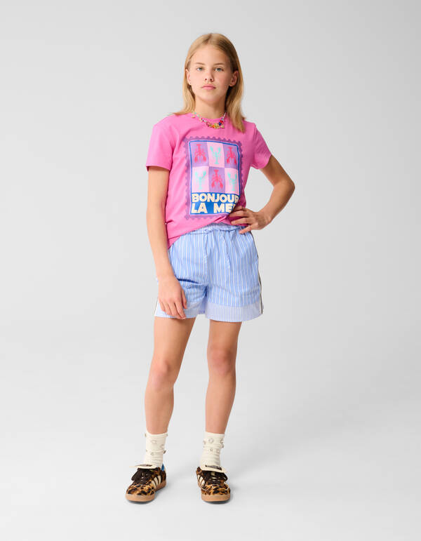 La Mer Kunstwerk T-shirt Rosa SHOEBY GIRLS