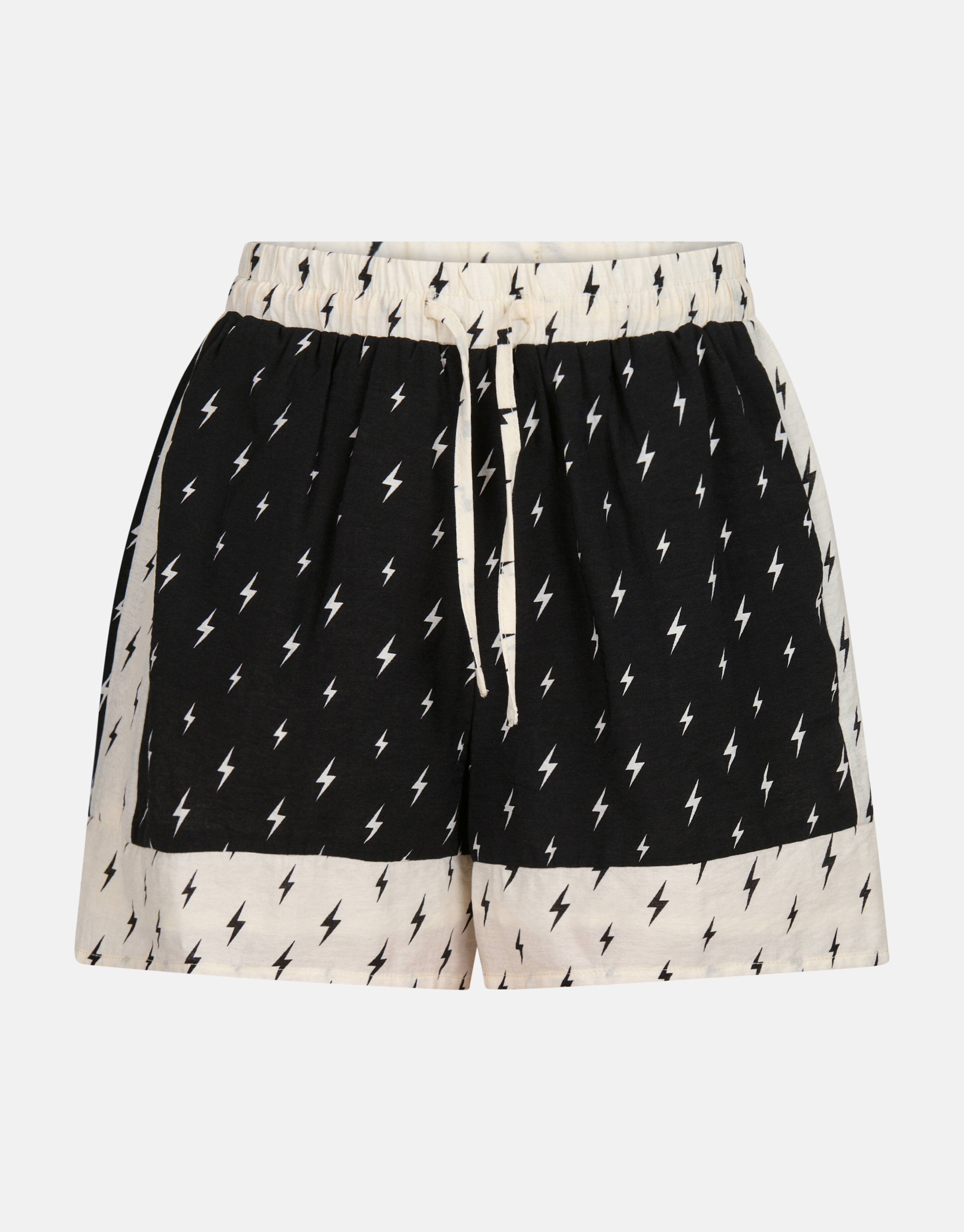 Printed Short Zwart/ Gebroken Wit SHOEBY GIRLS