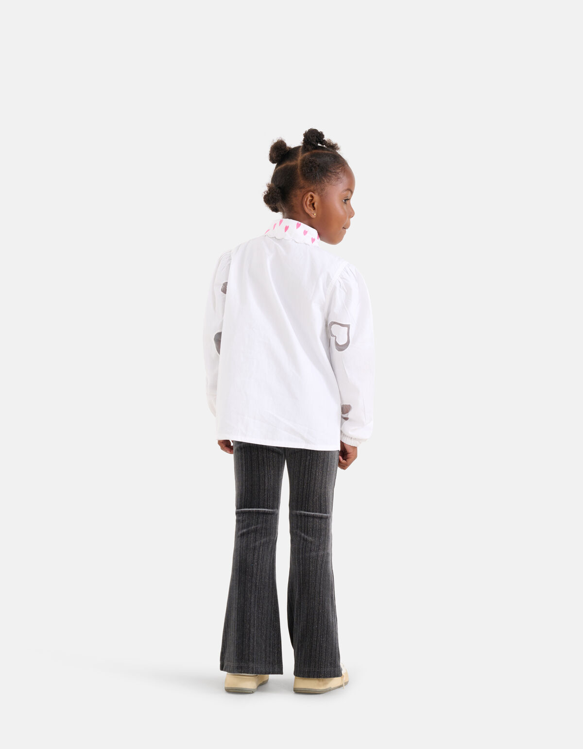 Glitzer Schlaghose Dunkelgrau SHOEBY GIRLS