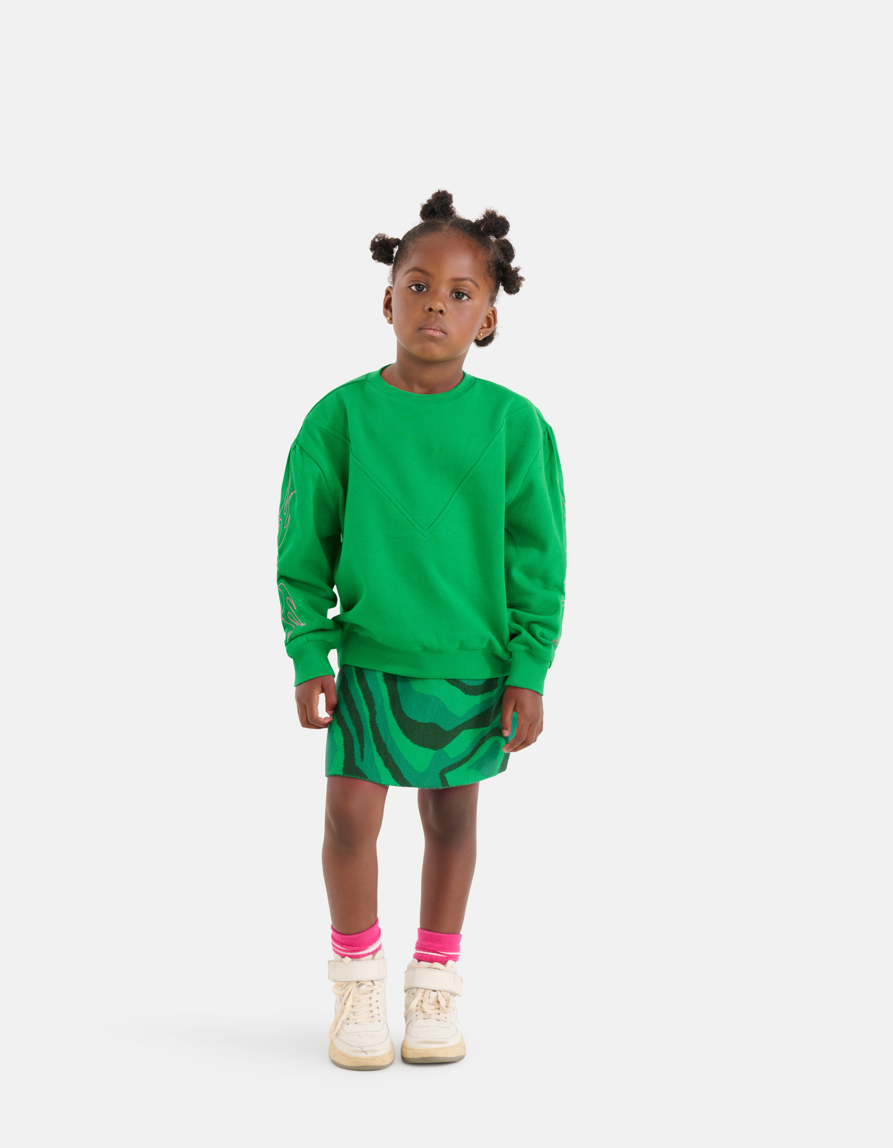 Pullover mit Stickerei Grün SHOEBY GIRLS