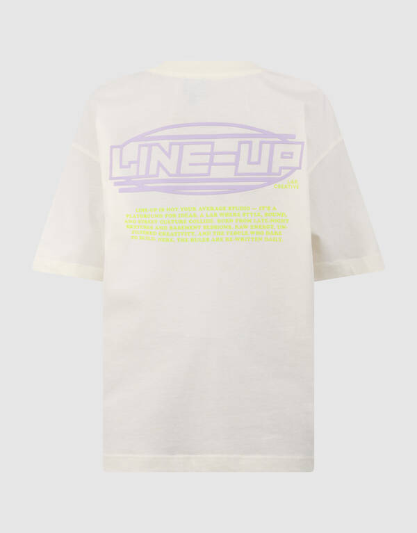 Line Up Artwork T-Shirt Gebrochen Wei&szlig; SHOEBY BOYS