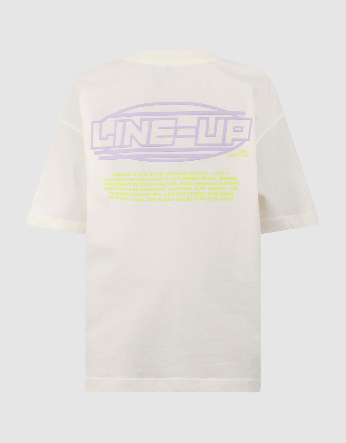 Line Up Artwork T-Shirt Gebrochen Wei&szlig; SHOEBY BOYS