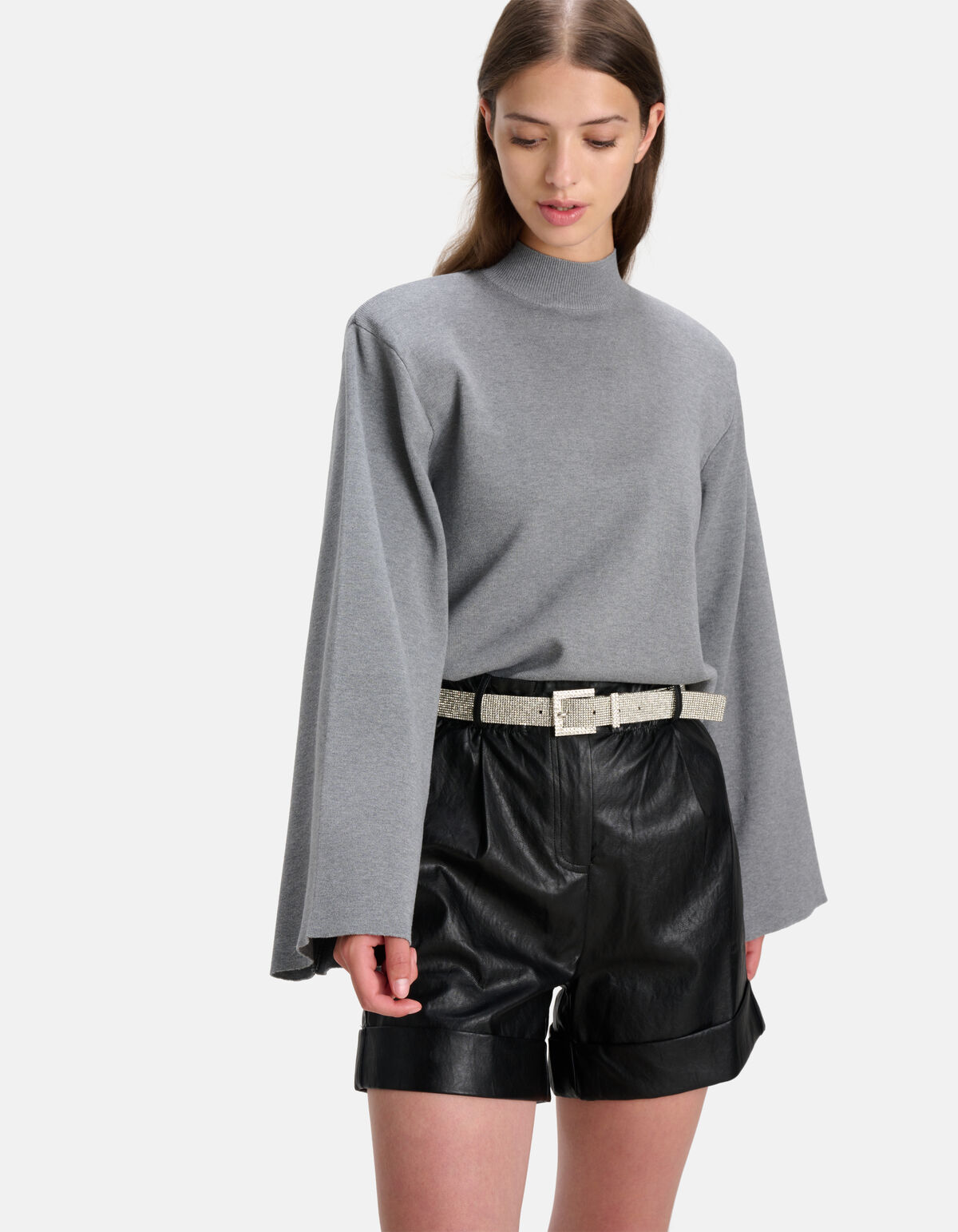 Pullover mit weiten Ärmeln Grau SHOEBY WOMEN
