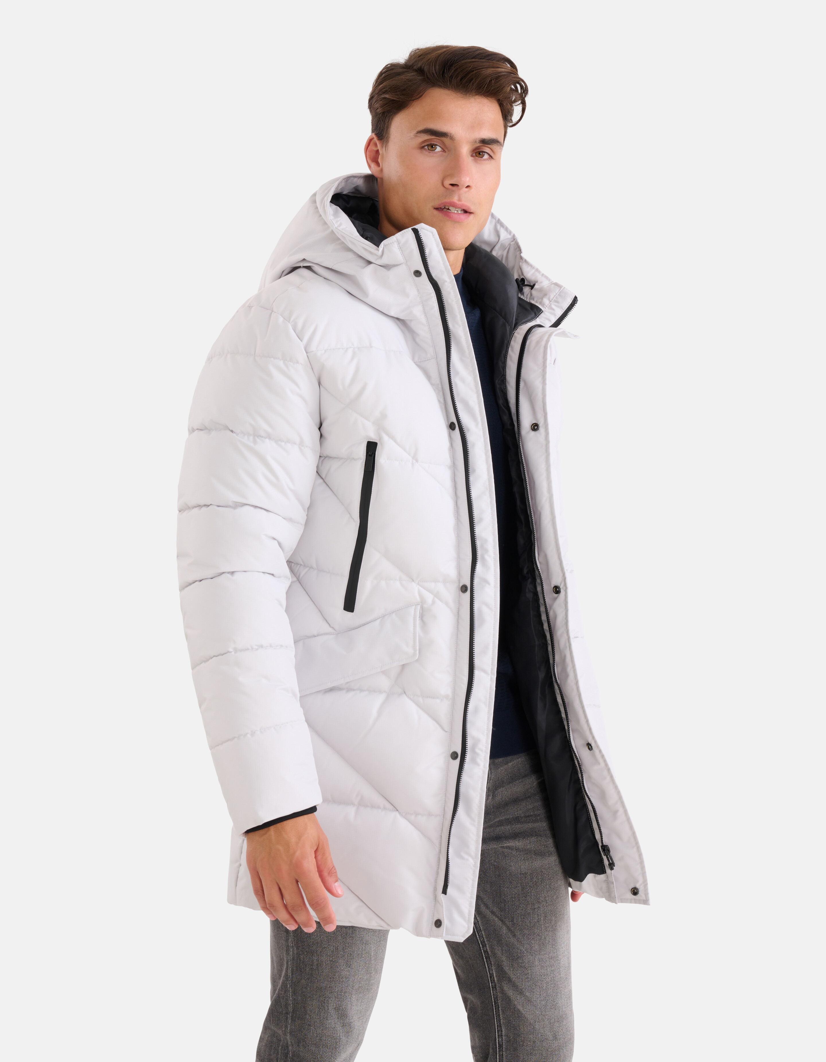Steppjacke Hellgrau SHOEBY MEN