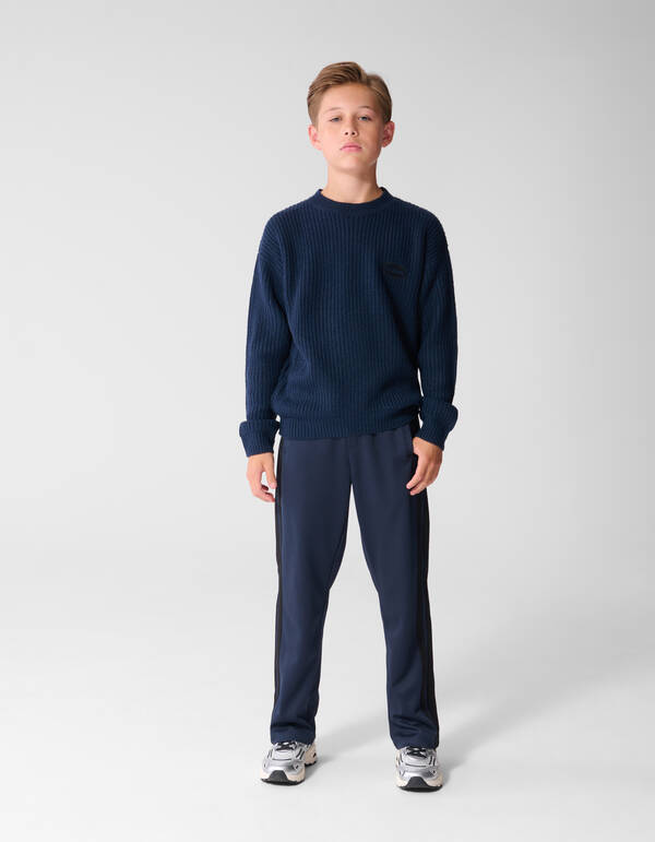 Relaxed Fit Embroidery Pullover Dunkelblau SHOEBY BOYS
