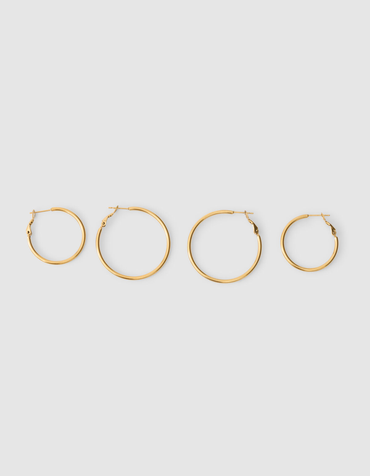 Basic Creolen Ohrring Set Gold SHOEBY ACCESSOIRES