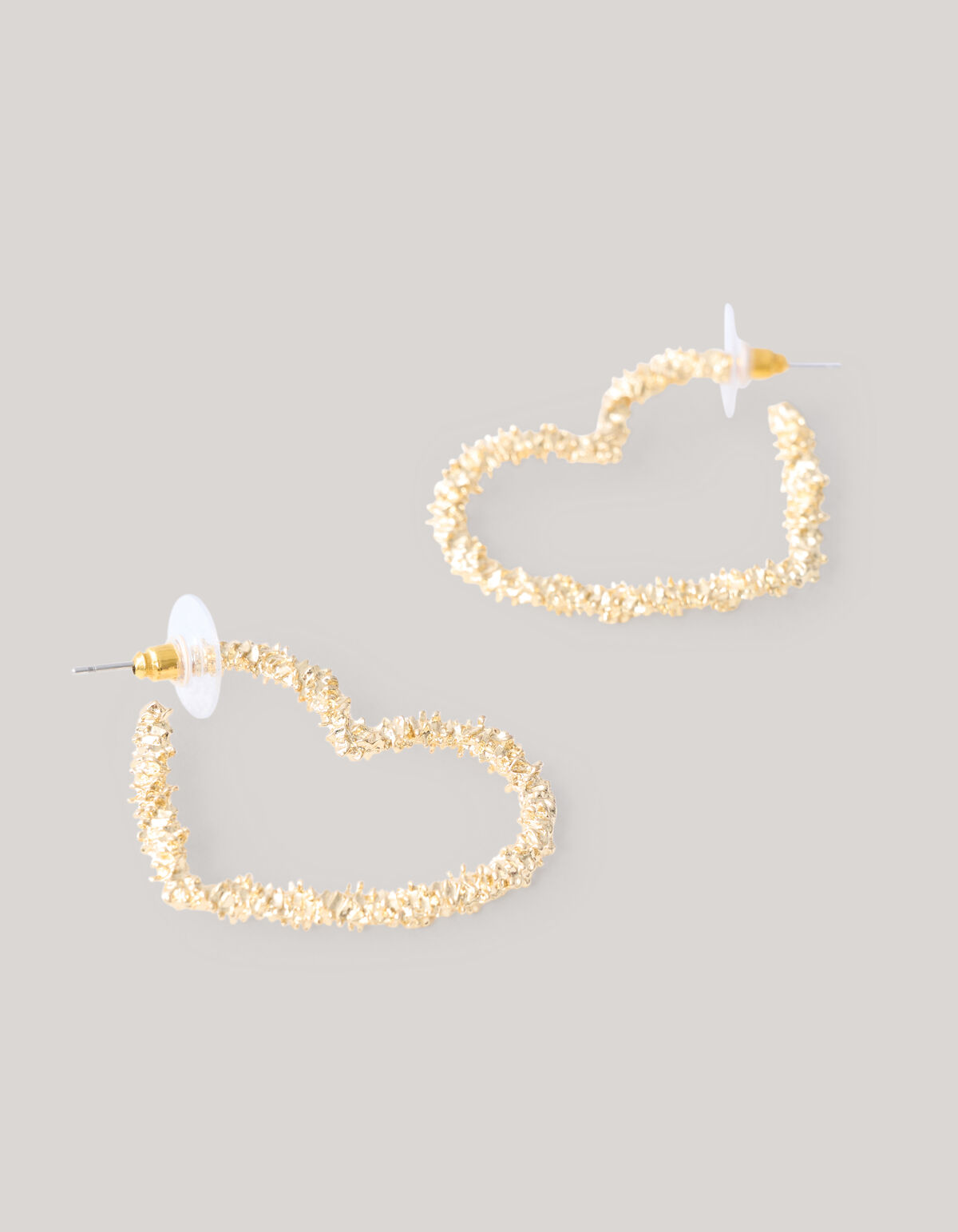 Herz-Ohrringe Gold SHOEBY ACCESSOIRES