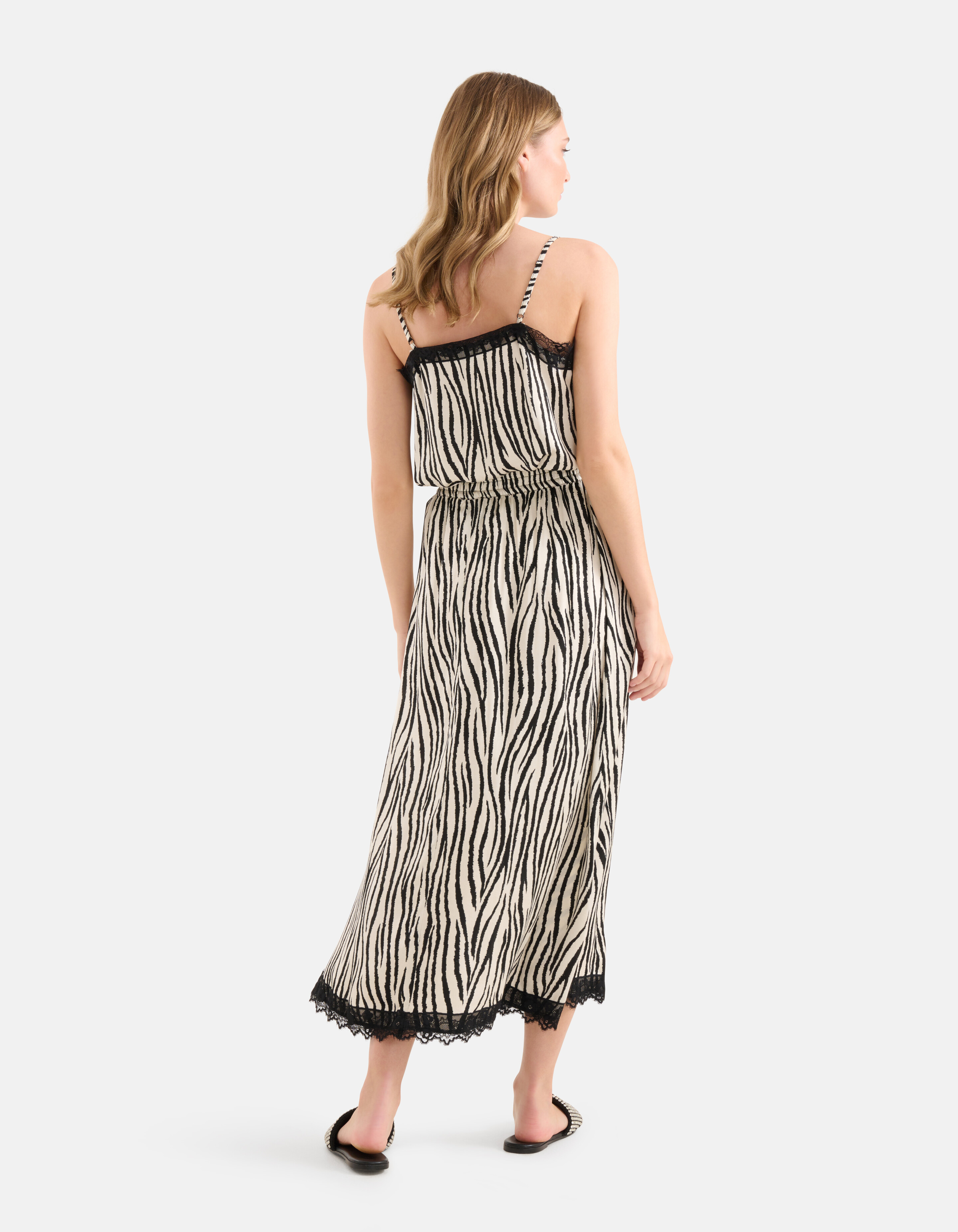 Zebra bedruckter Rock Schwarz/Weiß SHOEBY WOMEN