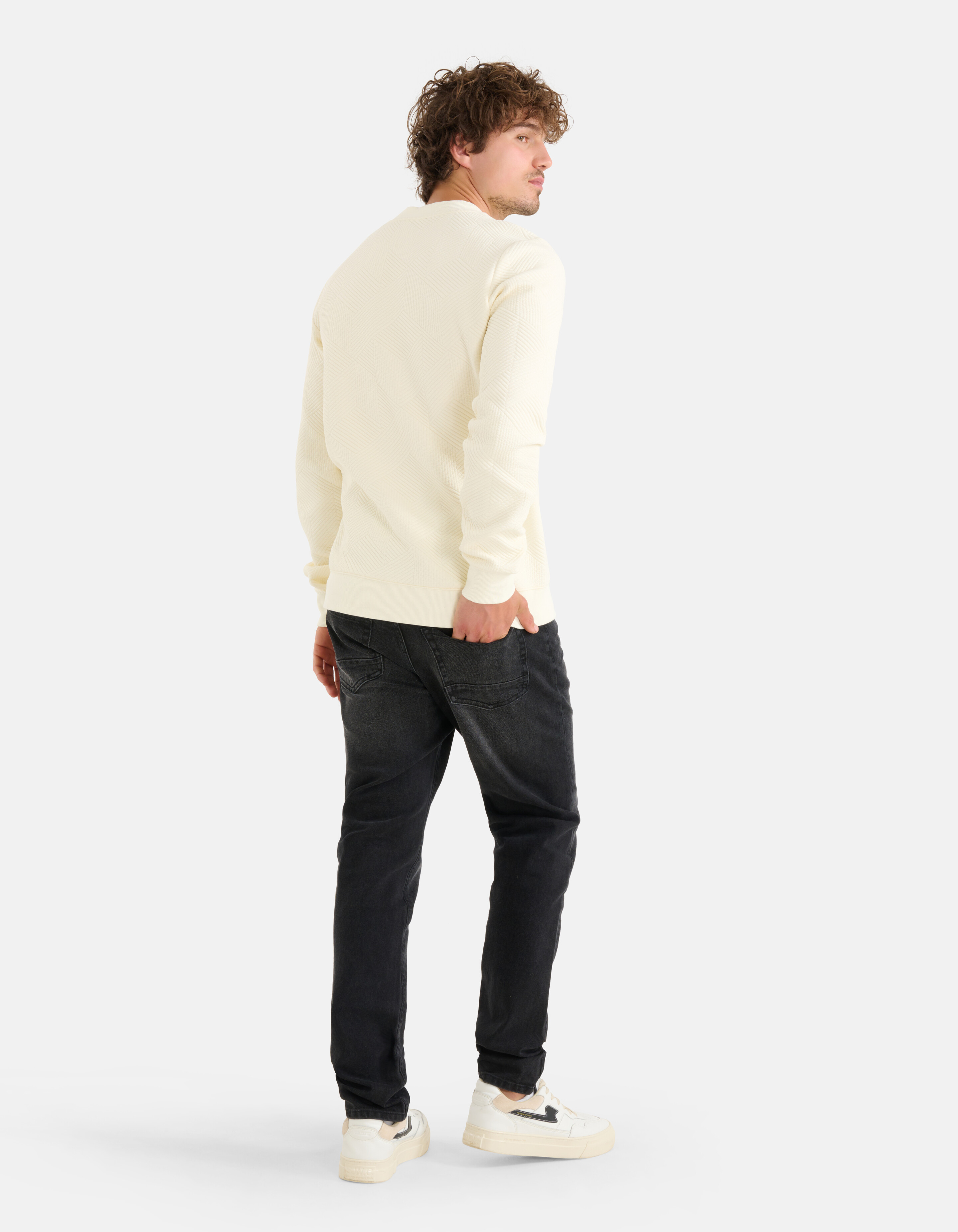 Geometrischer Pullover Off White SHOEBY MEN