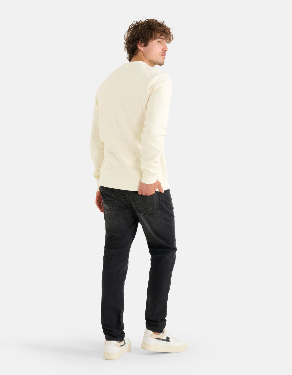 Geometrischer Pullover Off White SHOEBY MEN