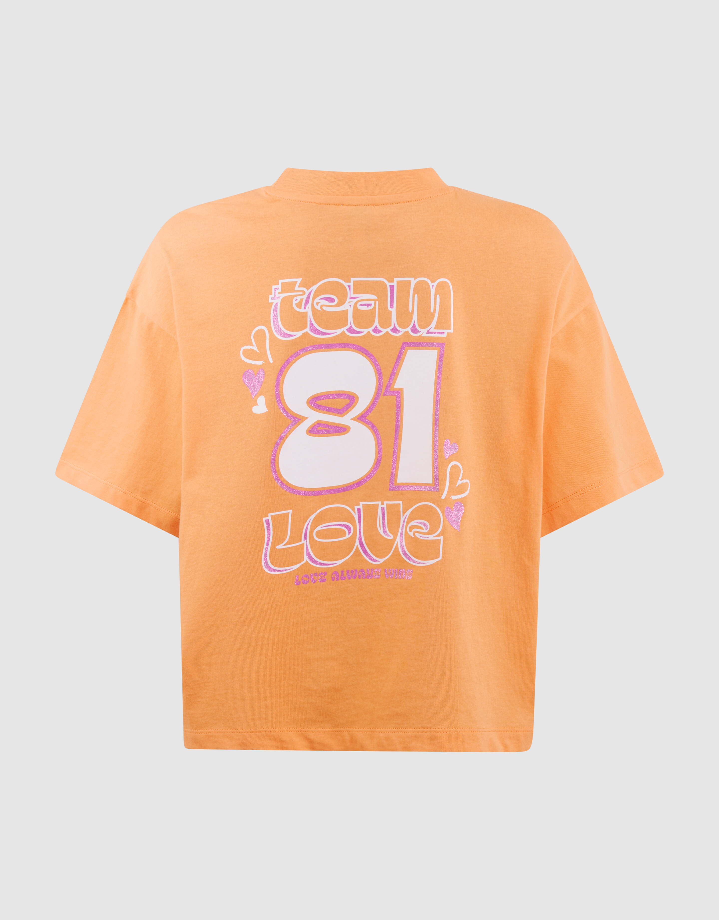 Team Love Artwork T-Shirt Orange SHOEBY GIRLS